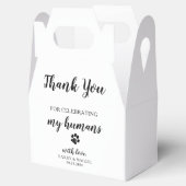 Dank je wel Doggie Bag Dog Treat Wedding Bedankdoosjes (Geopend)