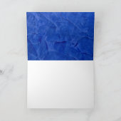 Dank je wel, donkerblauw Wenskaart Bedankkaart (Binnen)