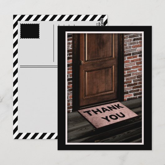 Dank je wel door Mat Briefkaart (Voorkant / Achterkant)