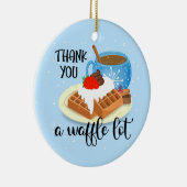 dank je wel een cadeau voor vrijwilligers met een  keramisch ornament (Rechts)