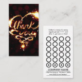 dank je wel een kleine punctiekaart klantenkaartje (Voorkant / Achterkant)