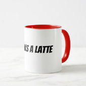 dank je wel een latte mok (Voorkant rechts)