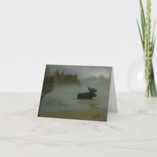 Dank je wel elanden wenskaart bedankkaart (Voorkant)