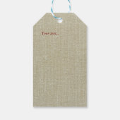 Dank je wel elegant textuur effect bloemenkraft cadeaulabel (Achterkant)