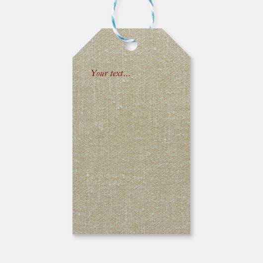 Dank je wel elegant textuur effect bloemenkraft cadeaulabel (Achterkant)