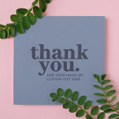 Dank je wel Enclosure Card | Minimaal Blauw en Mar Informatiekaartje