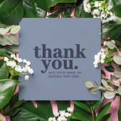 Dank je wel Enclosure Card | Minimaal Blauw en Mar Informatiekaartje