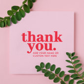 Dank je wel Enclosure Card | Modern Rood & Roze Informatiekaartje