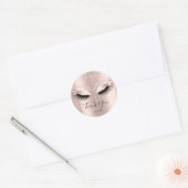 Dank je wel Eyelash Roos Bridal Sweet 16th Ronde Sticker (Envelop)