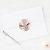 Dank je wel Eyelash Roos Bridal Sweet 16th Ronde Sticker (Envelop)