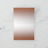 Dank je wel, Faded Coppertone Bedankkaart (Binnen)