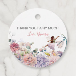 Dank je wel Fairy Much, betoverd verjaardagsfeestj Bedankjes Labels