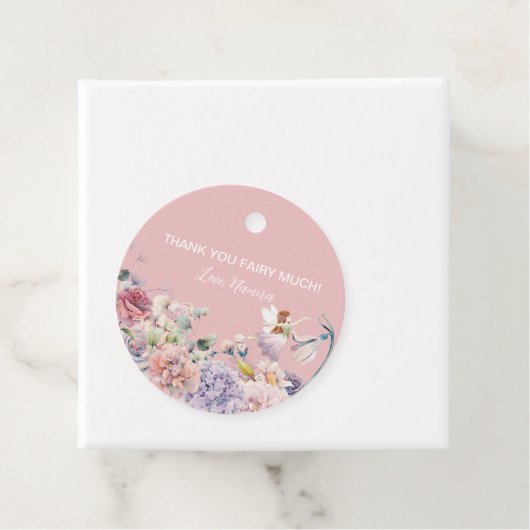 Dank je wel Fairy Much, betoverd verjaardagsfeestj Bedankjes Labels (In situ)