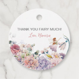 Dank je wel Fairy Much, betoverd verjaardagsfeestj Bedankjes Labels