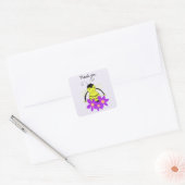 Dank je wel Fantasie Bij Vierkante Sticker (Envelop)