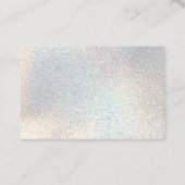 dank je wel faux glitter visitekaartje (Achterkant)