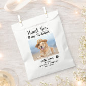 Dank je wel Foto Dog Treat Wedding Doggie Bedankzakje (Geknipt)