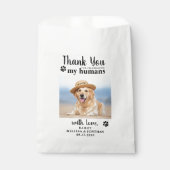 Dank je wel Foto Dog Treat Wedding Doggie Bedankzakje (Voorkant)