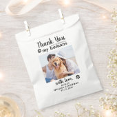 Dank je wel Foto Doggie Dog Treat Wedding Bedankzakje (Geknipt)