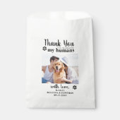 Dank je wel Foto Doggie Dog Treat Wedding Bedankzakje (Voorkant)