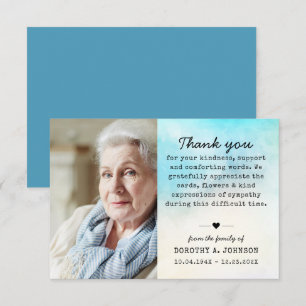 Dank je wel foto Funeral Sympathie Ref Verlies