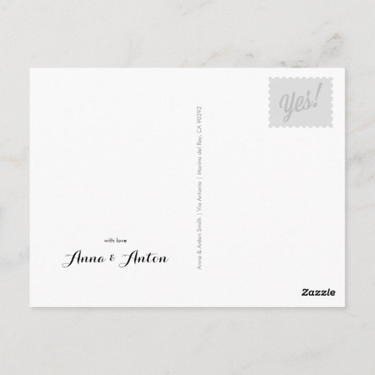 Dank je wel fotokaart briefkaart (Achterkant)