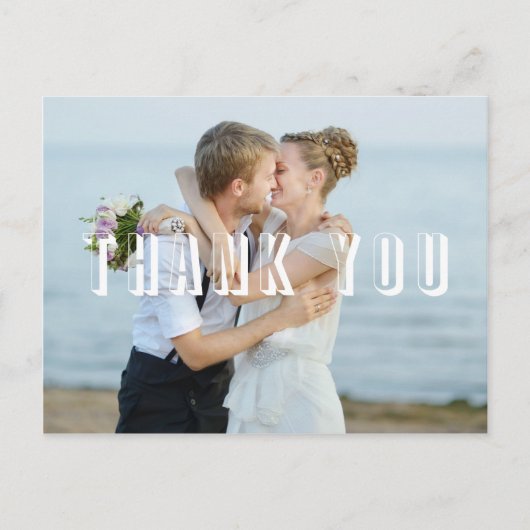 Dank je wel fotokaart briefkaart (Voorkant)