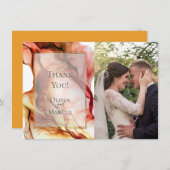 DANK JE WEL |  FOTOLIJST Herfstkleuren Abstract 2 Bedankkaart (Voorkant / Achterkant)