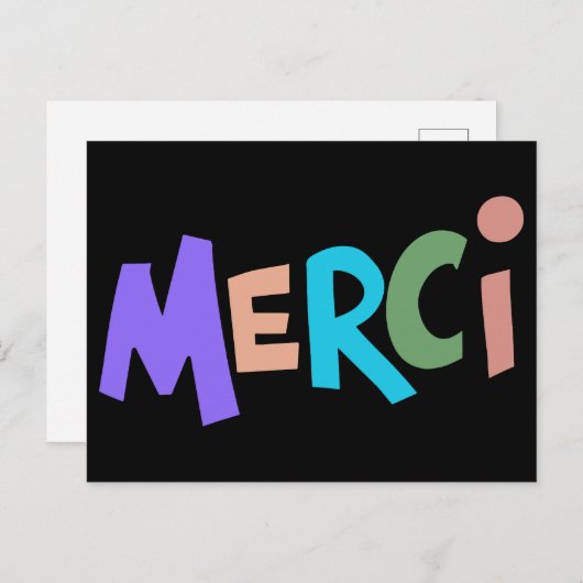 Dank je wel, Frans dank je wel  Briefkaart (Voorkant / Achterkant)