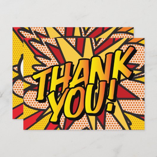 DANK JE WEL Gepersonaliseerde Spraakwolk Modern Pl Aankondigingskaart (Voorkant / Achterkant)