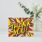 DANK JE WEL Gepersonaliseerde Spraakwolk Modern Pl Aankondigingskaart (Staand voorkant)