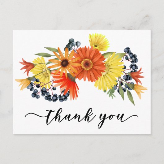 Dank je wel Gerbera Daisy bloem  Briefkaart (Voorkant)