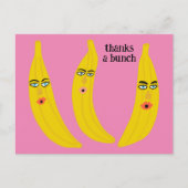 DANK JE WEL Grappige Bananen Dank je Cute Briefkaart (Voorkant)