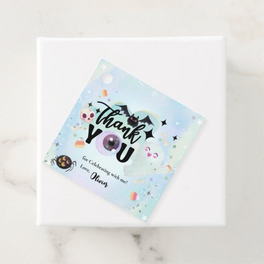 Dank je wel griezelig bedankjes labels (In situ)