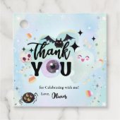 Dank je wel griezelig bedankjes labels (Voorkant)