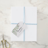 Dank je wel - Groene eucalyptus waterverf Cadeaulabel (Met Touw)