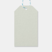 Dank je wel - Groene eucalyptus waterverf Cadeaulabel (Achterkant)