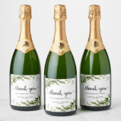Dank je Wel Groene Huwelijk Sparkling Wijnetiket (Flessen)