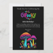 Dank je wel-Groovy Psychedelische Kleurrijke Padde Kaart (Voorkant)