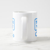 Dank je wel | Hart Stethoscoop Grote Koffiekop (Achterkant)