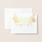 Dank je wel Heden-daagse Cirkels Folie Kaarten (Voorkant met envelop)