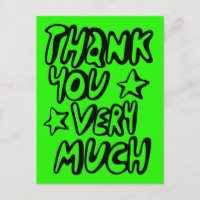 DANK JE WEL heel erg Bubble Letters Lime Aangepast