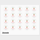 Dank je wel heel erg ronde sticker (Vel)