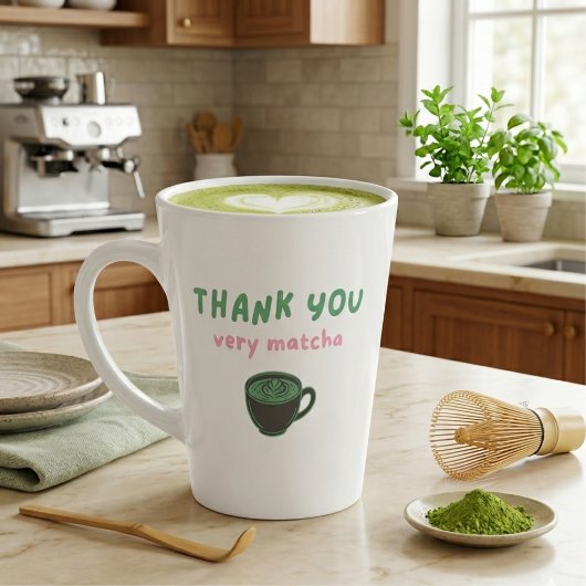 Dank Je Wel Heel Veel Matcha | Grappige Matcha Lat Latte Mok