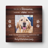 Dank je wel huisdier foto dierenarts Bedankt Fotoplaat (Voorkant)