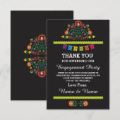 Dank je wel Huwelijksfeest Mexicaanse kaart (Voorkant / Achterkant)