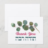 Dank Je Wel In Hebreeuws - Todah Raba Joodse Dankb Bedankkaart (Voorkant / Achterkant)