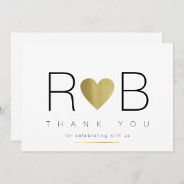 dank je wel , initialen en koppels , helder en ele kaart