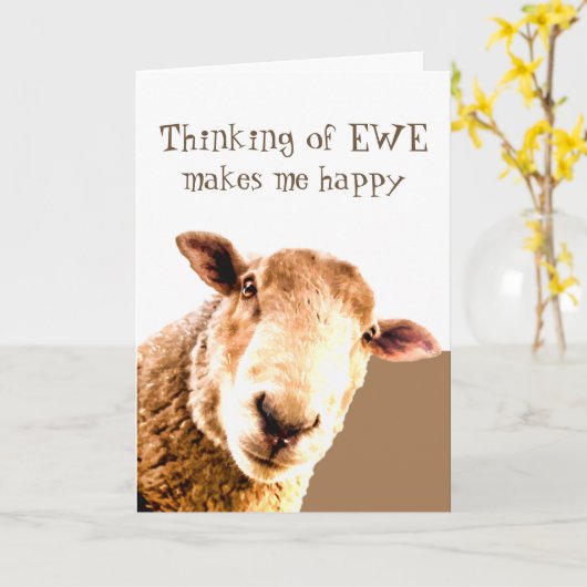 Dank je wel, je bent Geweldige grappig. Kaart (Gele Bloem)