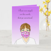 Dank je wel, je bent mijn engel kaart (Gele Bloem)